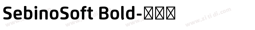 SebinoSoft Bold字体转换